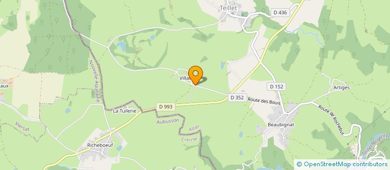 localisation de l'entreprise MONSIEUR JEAN LEGER  TEILLET-ARGENTY