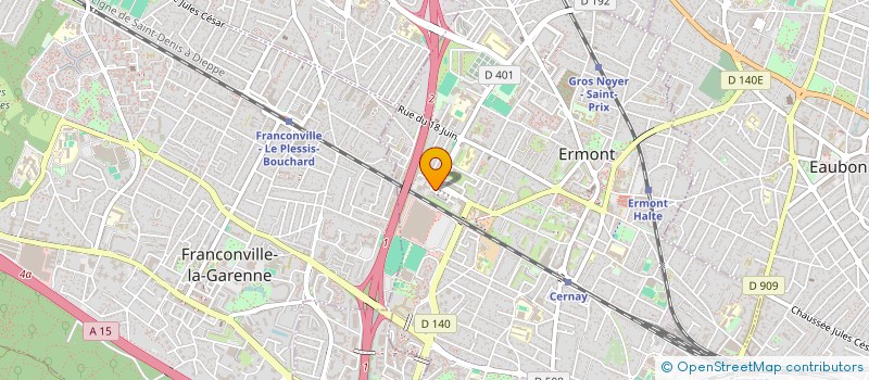 localisation de l'entreprise MONSIEUR JEAN LEGER à ERMONT
