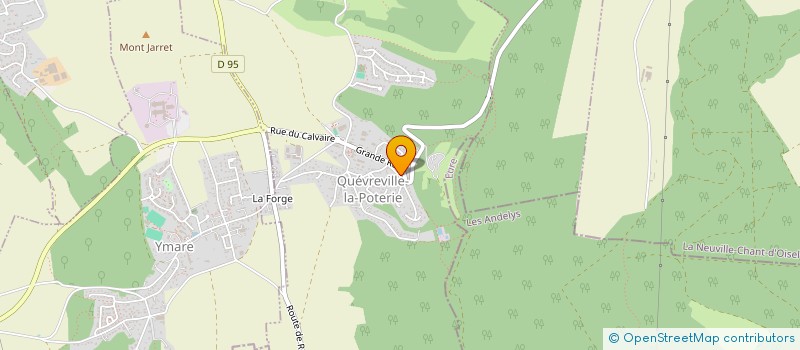 localisation de l'entreprise MONSIEUR JEAN LEGIEMBLE  QUEVREVILLE-LA-POTERIE