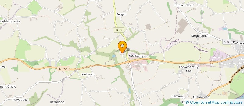 localisation de l'entreprise MONSIEUR JEAN LEGOAS à PLEUDANIEL