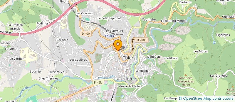 localisation de l'entreprise MONSIEUR JEAN LEGOU à THIERS