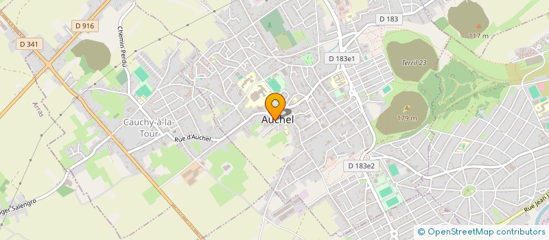 localisation de l'entreprise MONSIEUR JEAN LEGRAND à AUCHEL