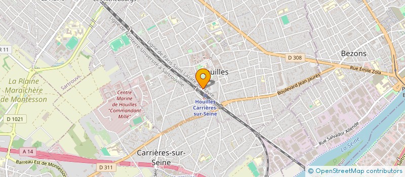 localisation de l'entreprise MONSIEUR JEAN LEGREIN à HOUILLES