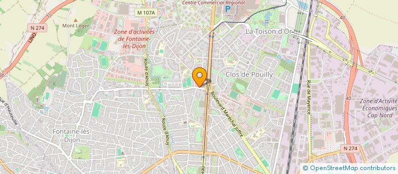 localisation de l'entreprise MONSIEUR JEAN LEGROUX à DIJON
