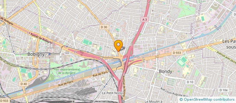 localisation de l'entreprise MONSIEUR JEAN LEMAIRE  BOBIGNY