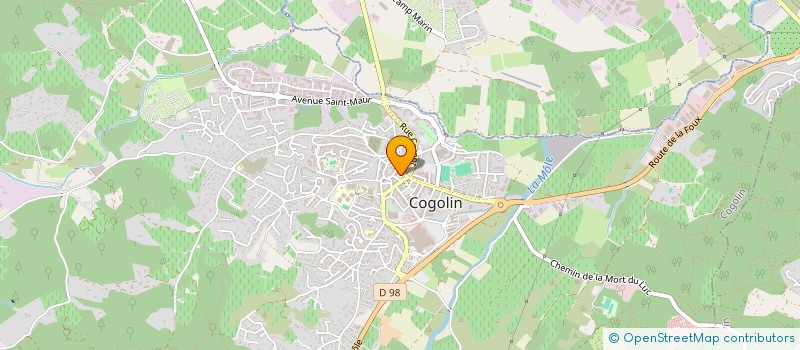localisation de l'entreprise MONSIEUR JEAN LEMAITRE  COGOLIN