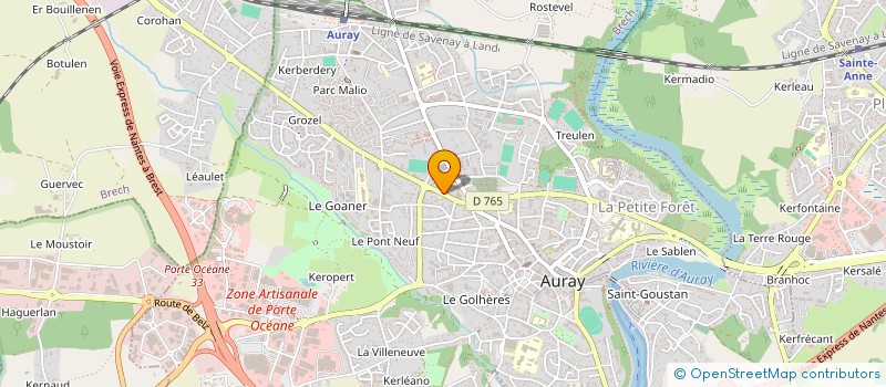 localisation de l'entreprise MONSIEUR JEAN LEMENI à AURAY