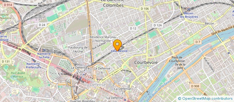 localisation de l'entreprise MONSIEUR JEAN LEMERCIER à COURBEVOIE