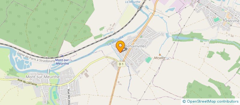 localisation de l'entreprise MONSIEUR JEAN LEMERCIER  LUNEVILLE