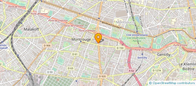 localisation de l'entreprise MONSIEUR JEAN LEMOINE  MONTROUGE