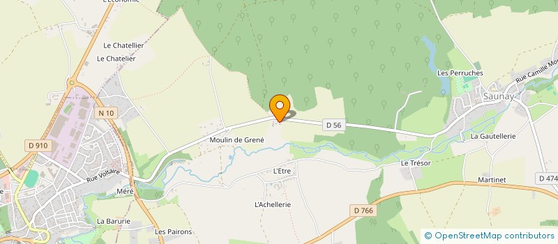 localisation de l'entreprise MONSIEUR JEAN LENAY  SAUNAY