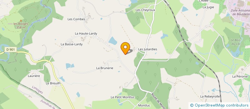 localisation de l'entreprise MONSIEUR JEAN LENFANT à ST YRIEIX LA PERCHE