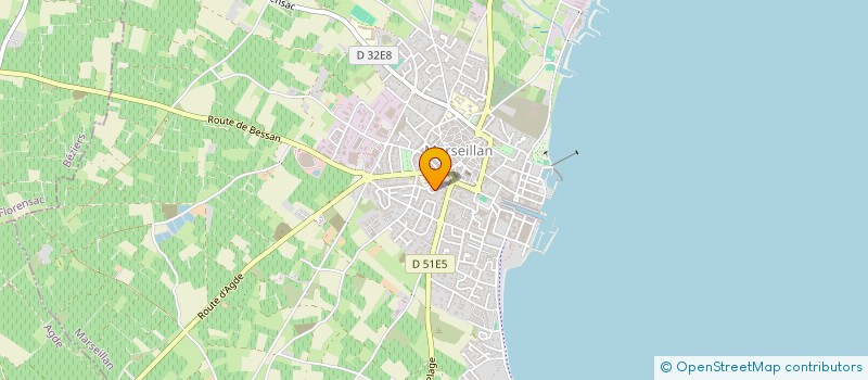 localisation de l'entreprise MONSIEUR JEAN LENZI à MARSEILLAN