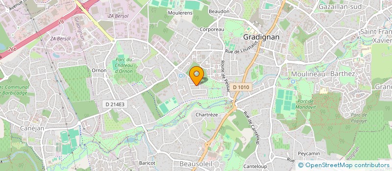 localisation de l'entreprise MONSIEUR JEAN LEON  GRADIGNAN