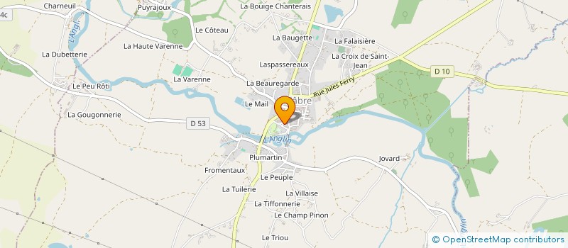 localisation de l'entreprise MONSIEUR JEAN LEON CHAGNAUD à BELABRE