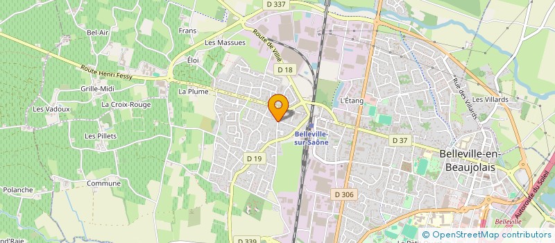 localisation de l'entreprise MONSIEUR JEAN LEOS  BELLEVILLE-EN-BEAUJOLAIS