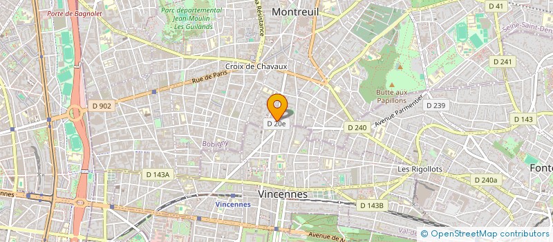localisation de l'entreprise MONSIEUR JEAN LEPAGE à MONTREUIL