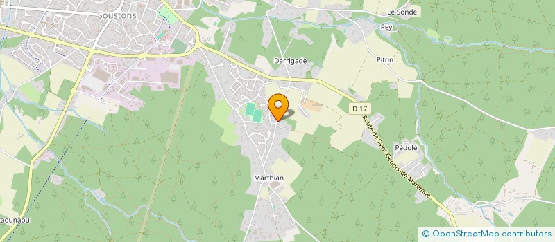 localisation de l'entreprise MONSIEUR JEAN LEPAINTEUR  SOUSTONS