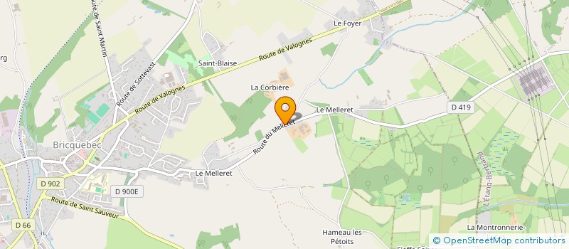 localisation de l'entreprise MONSIEUR JEAN LEPIGEON  BRICQUEBEC-EN-COTENTIN