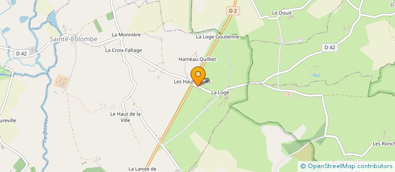 localisation de l'entreprise MONSIEUR JEAN LEPOITTEVIN à SAINTE-COLOMBE