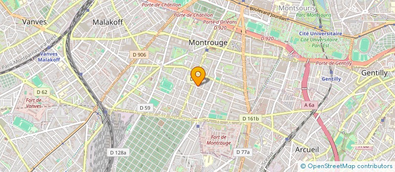 localisation de l'entreprise MONSIEUR JEAN LERAT  MONTROUGE