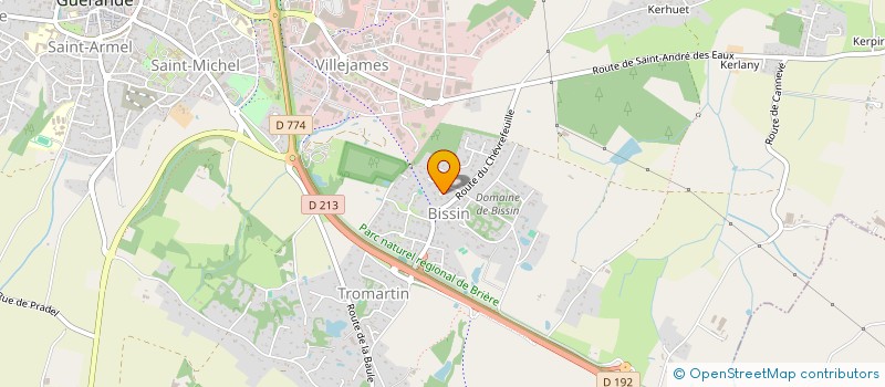 localisation de l'entreprise MONSIEUR JEAN LERICHE  SAINT-ANDRE-DES-EAUX