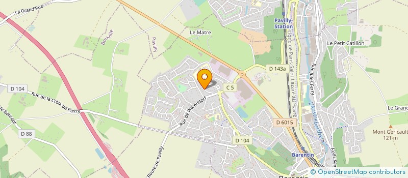 localisation de l'entreprise MONSIEUR JEAN LEROUX  BOUVILLE