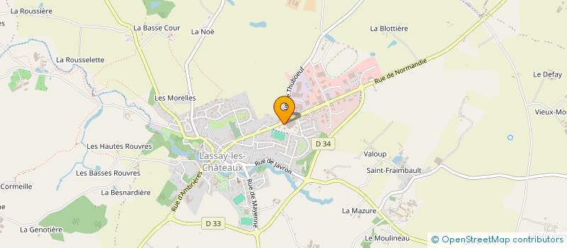 localisation de l'entreprise MONSIEUR JEAN LEROY  LASSAY-LES-CHATEAUX