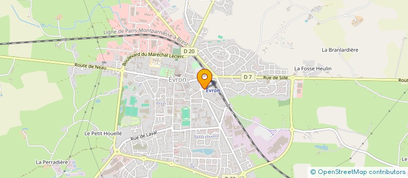 localisation de l'entreprise MONSIEUR JEAN LEROY  EVRON