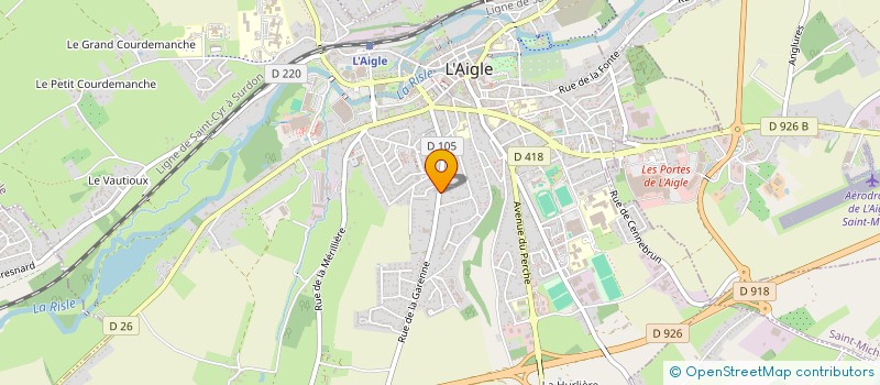 localisation de l'entreprise MONSIEUR JEAN LESAGE à L'AIGLE