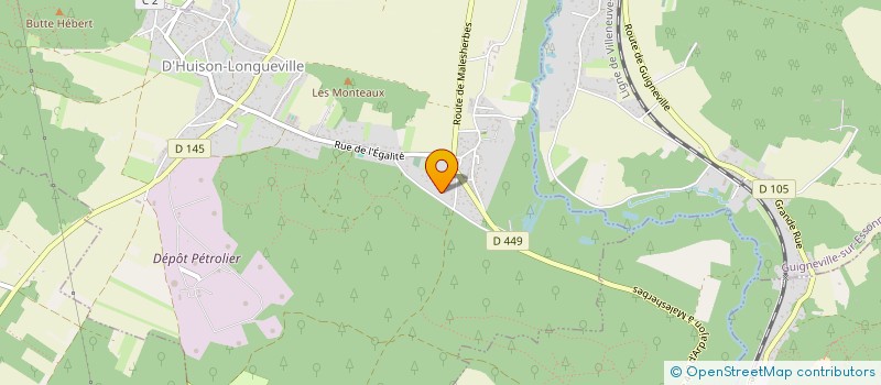localisation de l'entreprise MONSIEUR JEAN LESAGE  D'HUISON-LONGUEVILLE