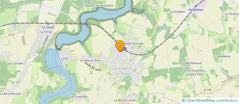 localisation de l'entreprise MONSIEUR JEAN LESAGE à LA VICOMTE-SUR-RANCE