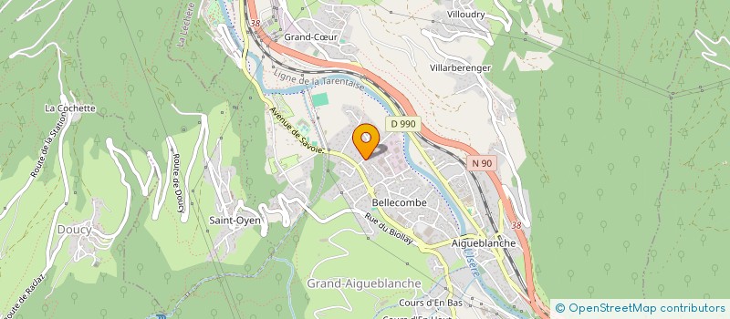 localisation de l'entreprise MONSIEUR JEAN LESBORDES  GRAND-AIGUEBLANCHE