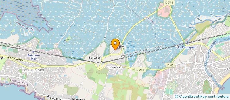 localisation de l'entreprise MONSIEUR JEAN LESCAUDRON  BATZ-SUR-MER