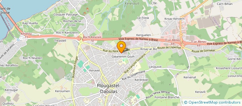 localisation de l'entreprise MONSIEUR JEAN LESCOP à PLOUGASTEL-DAOULAS