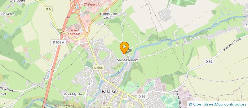 localisation de l'entreprise MONSIEUR JEAN LESCROART  FALAISE