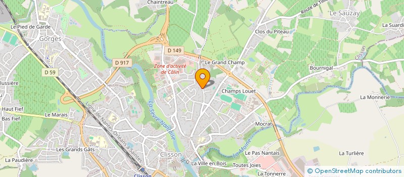 localisation de l'entreprise MONSIEUR JEAN LESIMPLE à CLISSON