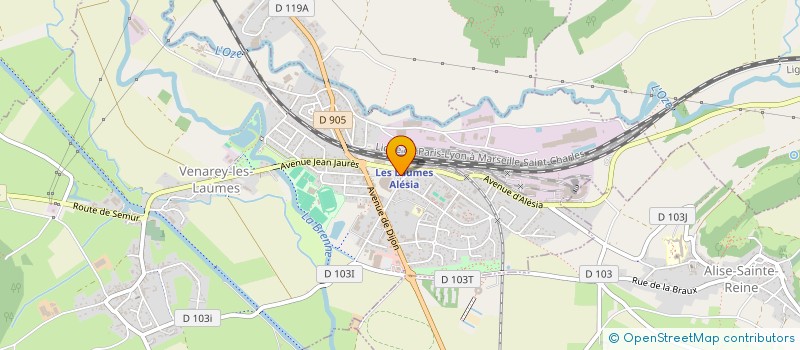 localisation de l'entreprise MONSIEUR JEAN LESPRIT  VENAREY-LES-LAUMES