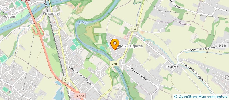 localisation de l'entreprise MONSIEUR JEAN LESTANG  LACROIX-FALGARDE