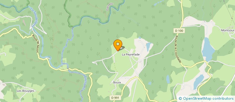 localisation de l'entreprise MONSIEUR JEAN LESTIEU  LAMAZIERE-BASSE