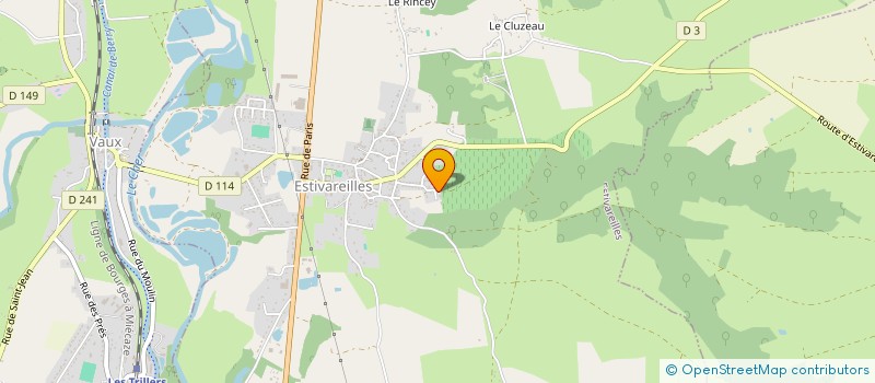 localisation de l'entreprise MONSIEUR JEAN LETANG  ESTIVAREILLES