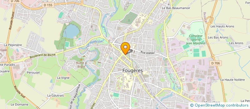 localisation de l'entreprise MONSIEUR JEAN LETREGUILLY  FOUGERES