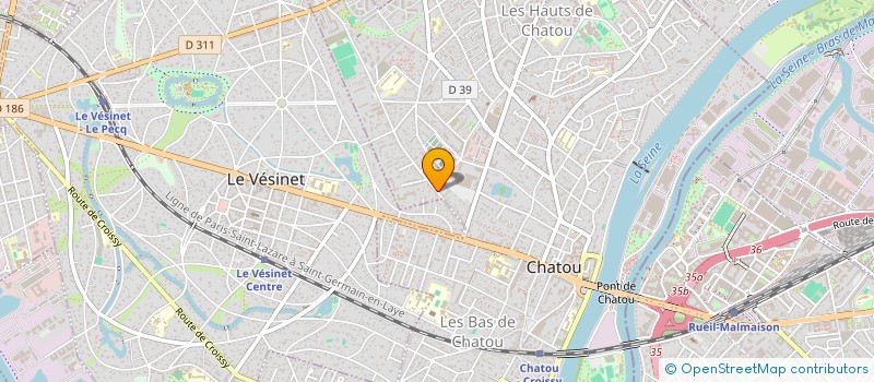 localisation de l'entreprise MONSIEUR JEAN LEVEILLARD à CHATOU