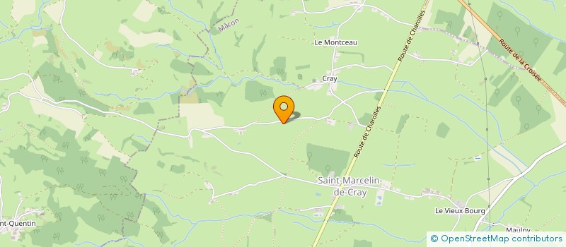 localisation de l'entreprise MONSIEUR JEAN LEVEQUE  SAINT-MARCELIN-DE-CRAY