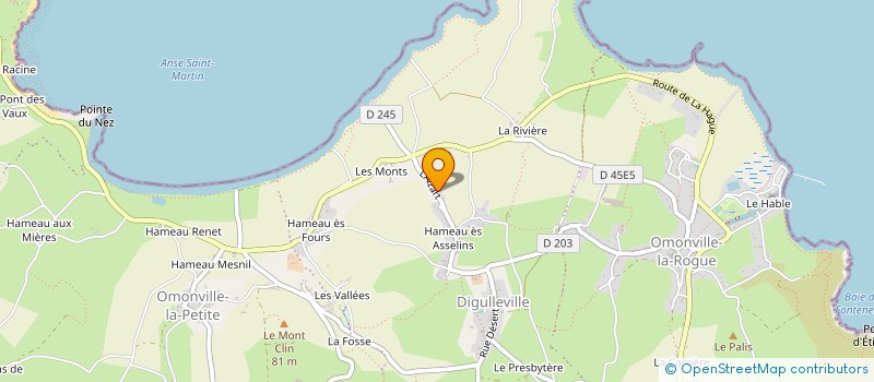 localisation de l'entreprise MONSIEUR JEAN LEVERDIER à LA HAGUE