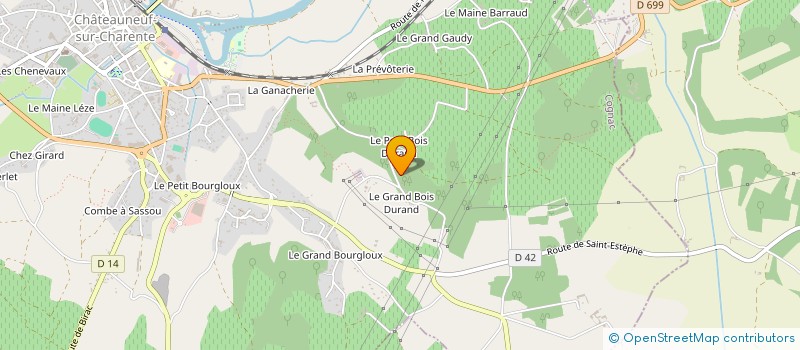 localisation de l'entreprise MONSIEUR JEAN LEVESQUE à CHATEAUNEUF-SUR-CHARENTE