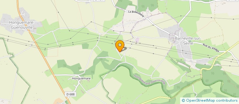 localisation de l'entreprise MONSIEUR JEAN LEVESQUE  HONGUEMARE-GUENOUVILLE