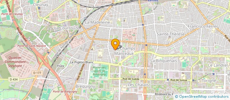 localisation de l'entreprise MONSIEUR JEAN LEVEUGLE  RENNES