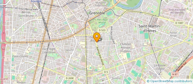 localisation de l'entreprise MONSIEUR JEAN LEVIEL  GRENOBLE