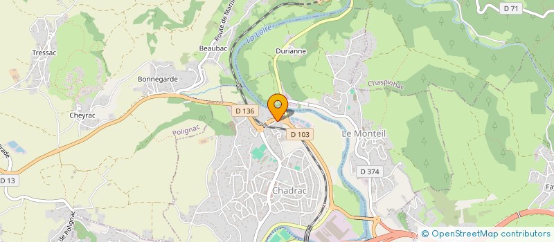 localisation de l'entreprise MONSIEUR JEAN LEVILLAIN  CHADRAC